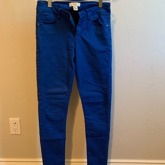 Pantalon De Survêtement Femme Forever 21 - Bleu Marine - Taille S - Occasion Très Bon État